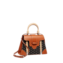 Saïgon Structuré PM Bag (Black & Tan)