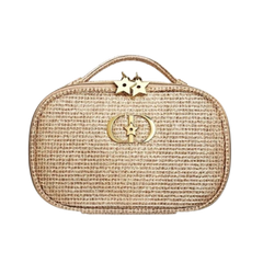 Dior Gold Makeup Bag