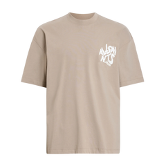 ORLANDO CREW Print T-Shirt Beige