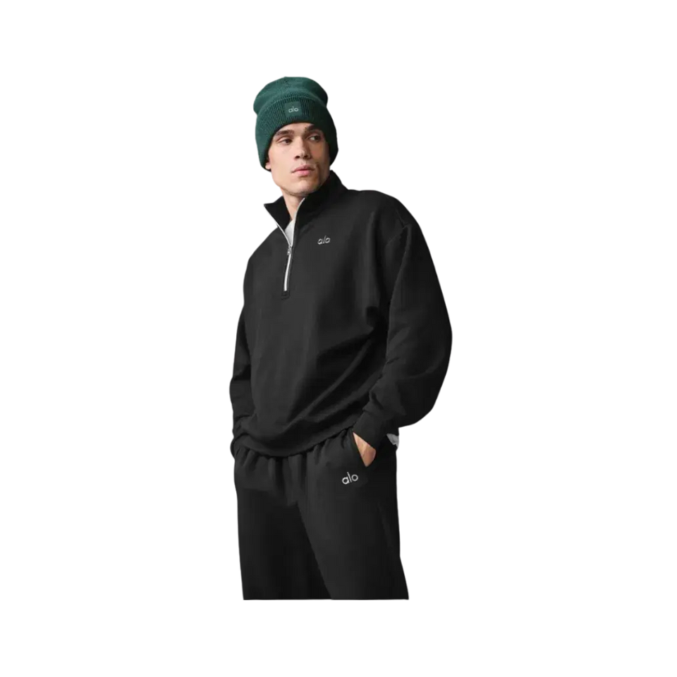 Alo Accolade 1/4 Zip Pullover Black