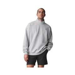 Alo Accolade 1/4 Zip Pullover Athletic Heather Grey