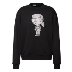 Karl Lagerfeld Sweatshirt mit Motiv-Print in black
