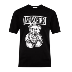 Men Black Teddy Printed T-Shirt