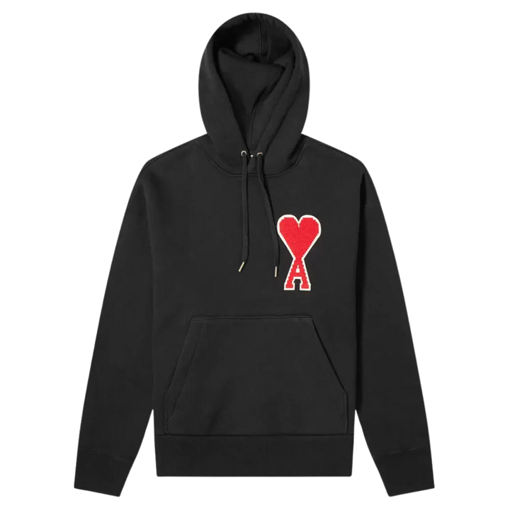Ami Paris Hoodie with big Ami Coeur patch Large Heart