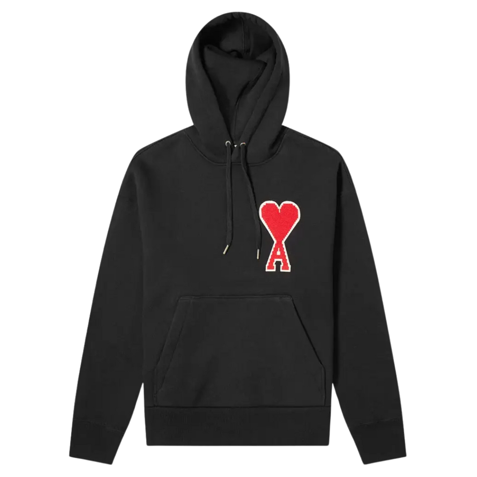 Ami Paris Hoodie with big Ami Coeur patch Large Heart