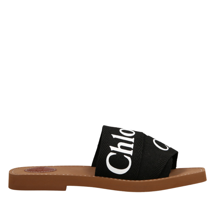 Chloe Black Woody Sandals