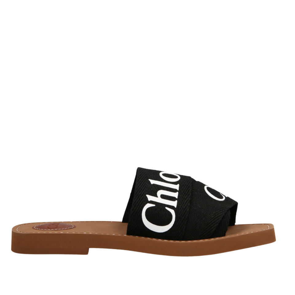 Chloe Black Woody Sandals
