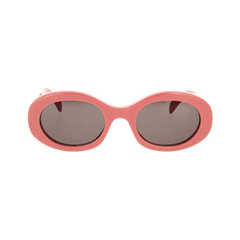 CELINE Oval Sunglasses Shiny Pink/Smoke
