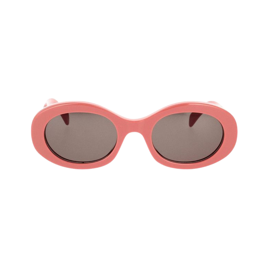 CELINE Oval Sunglasses Shiny Pink/Smoke
