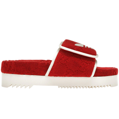 Adidas x Gucci Monogram Slide Red