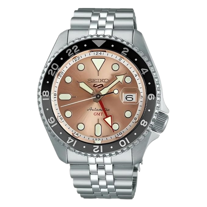 Seiko GMT SSK043K1 Salmon Dial Asia Limited Edition Automatic Watch for Men