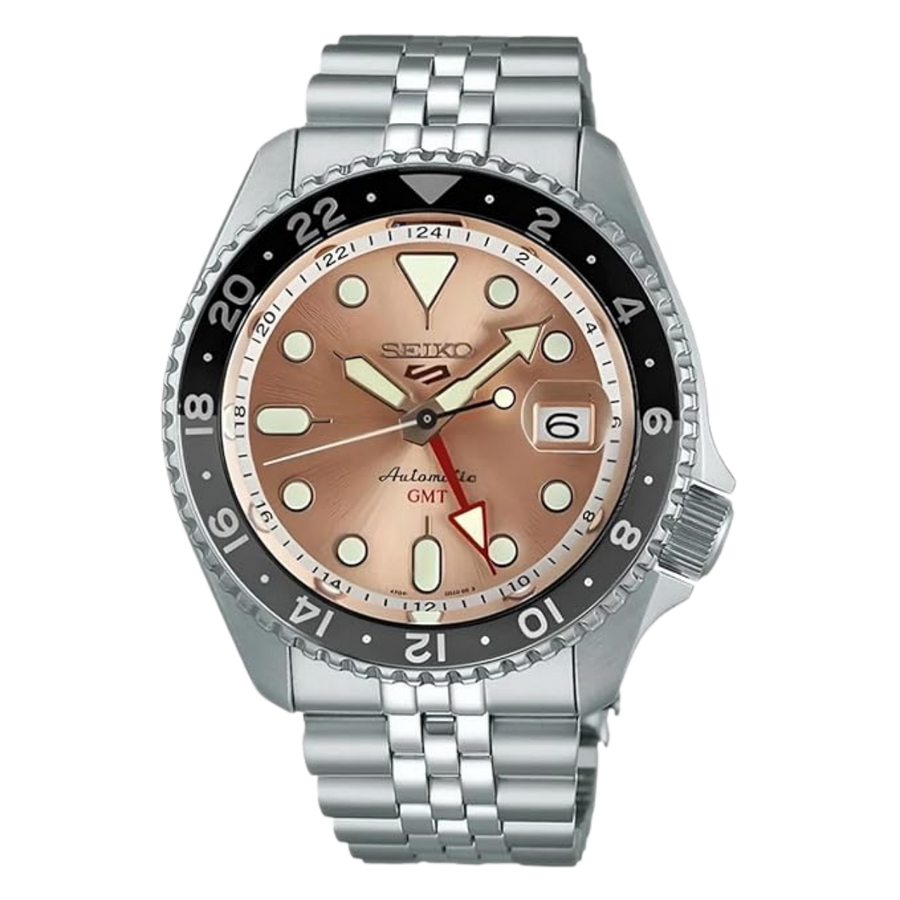 Seiko GMT SSK043K1 Salmon Dial Asia Limited Edition Automatic Watch for Men