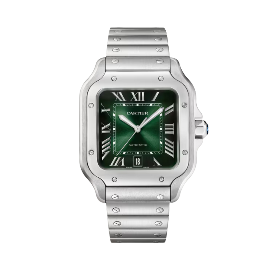 Cartier Santos de Cartier Green Dial Watch WSSA0061