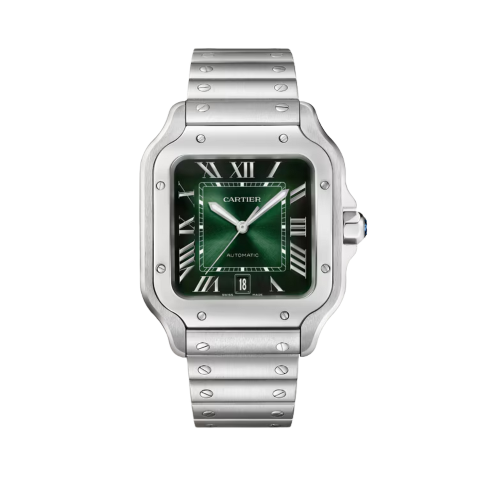 Cartier Santos de Cartier Green Dial Watch WSSA0061