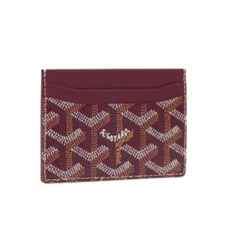 Goyard Saint-Sulpice Card Burgundy Wallet