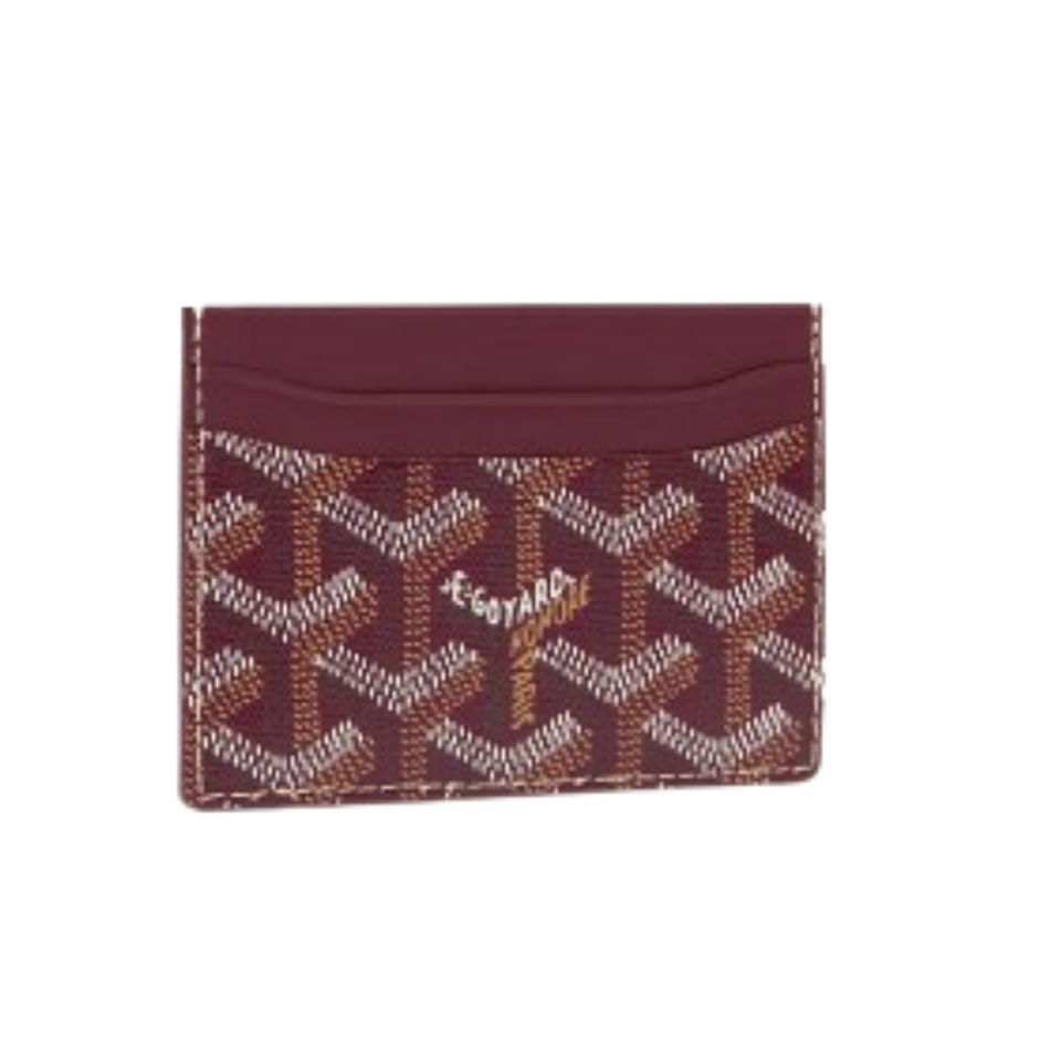 Goyard Saint-Sulpice Card Burgundy Wallet