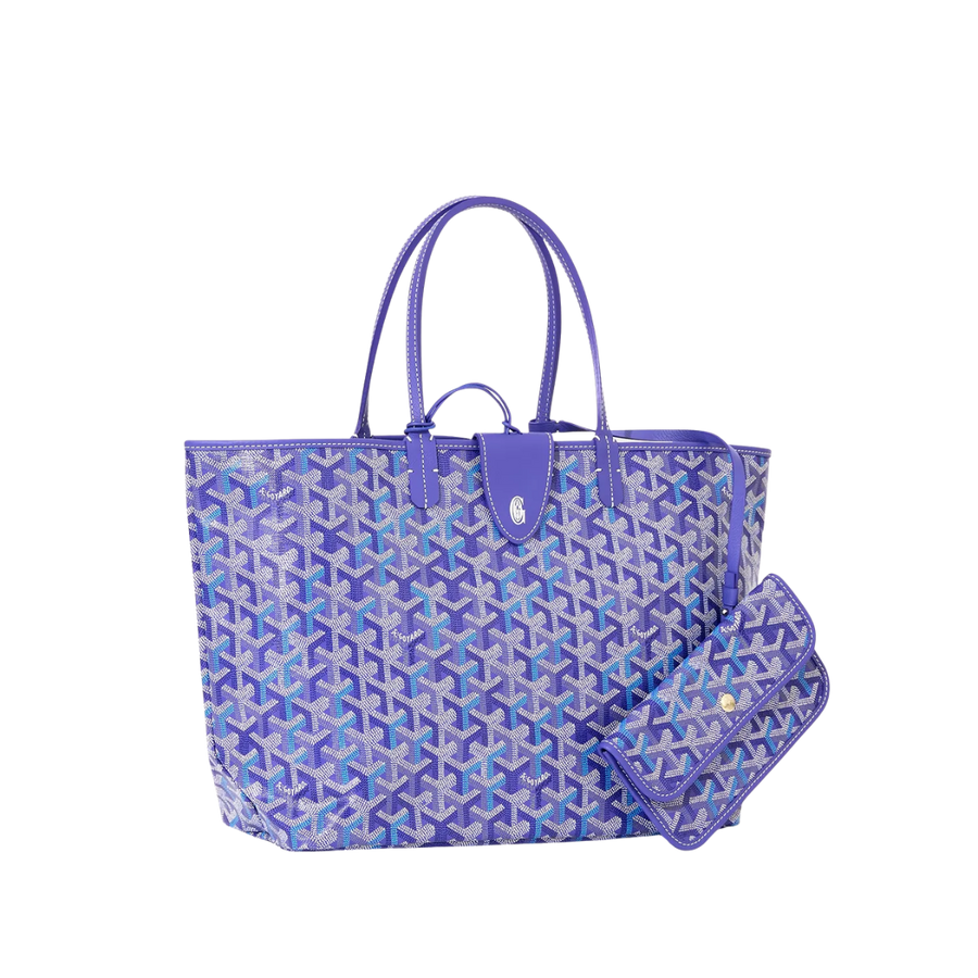 Goyard Saint Louis Pm Bag Multicoloured Multicoloured Blueberry Purple