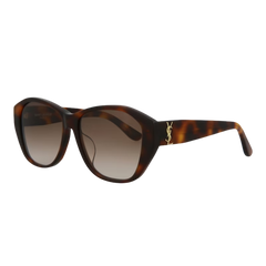 Saint Laurent Round-Frame Acetate Sunglasses Brown Brown (SLM8F-30001590-003)