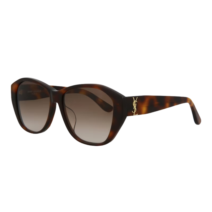 Saint Laurent Round-Frame Acetate Sunglasses Brown Brown (SLM8F-30001590-003)