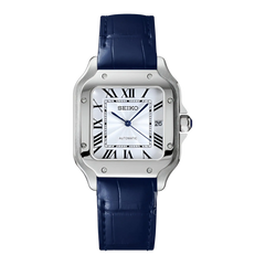 Seiko mod Santeiko White Blue Leather