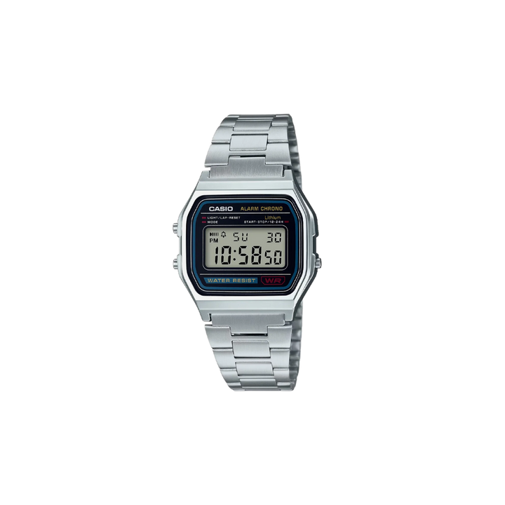 Casio Vintage Silver A158WA-1 Digital Unisex Watch