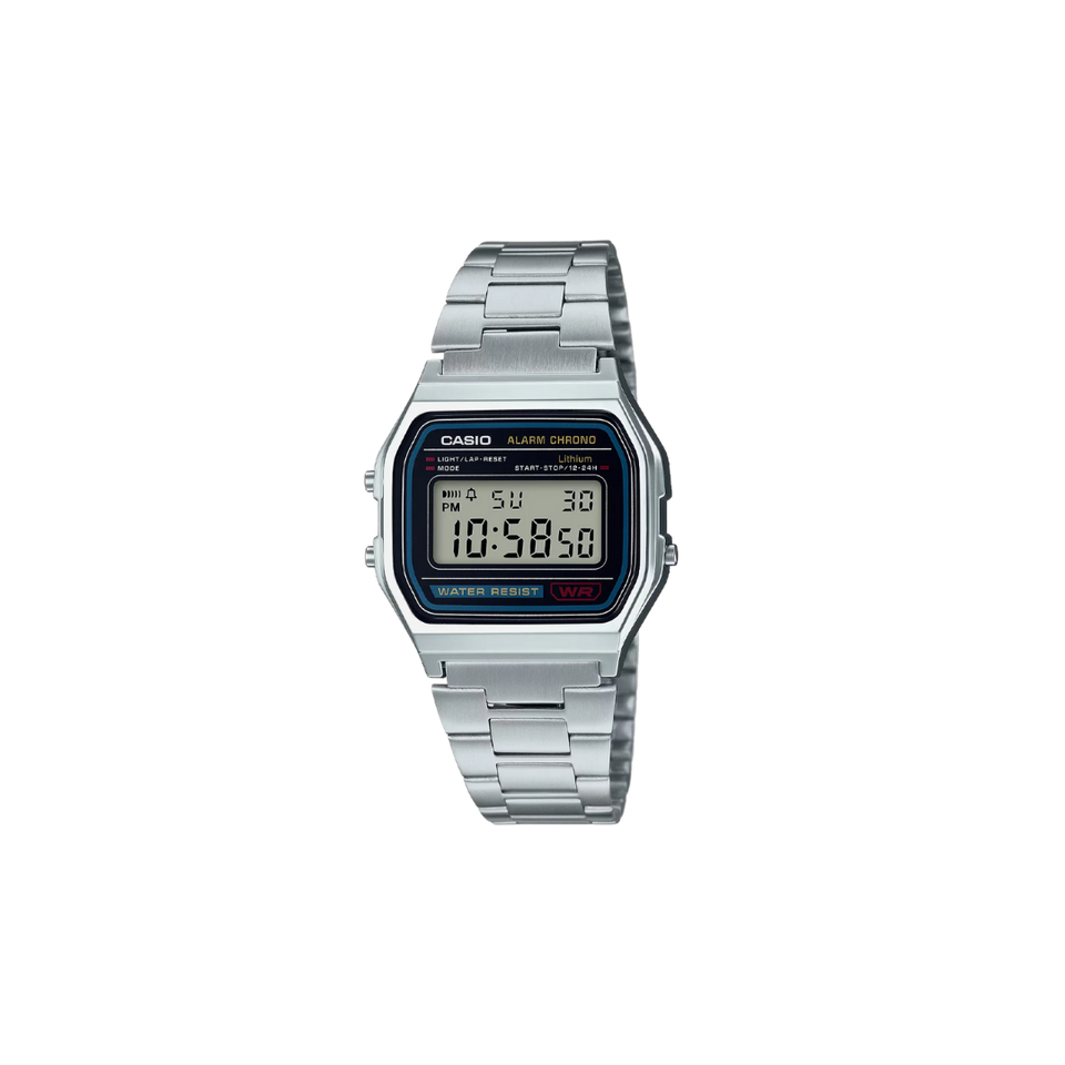 Casio Vintage Silver A158WA-1 Digital Unisex Watch
