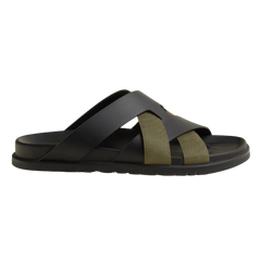 Hermes Kazimir Sandal Black/Tundra Green