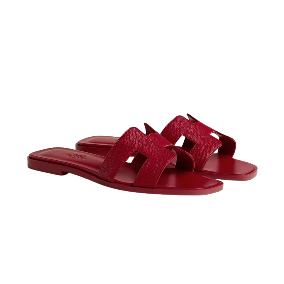 Hermes Oran sandal rose framboise