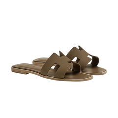 Hermes Oran sandal étoupe