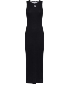 LOEWE Anagram Cotton Tank Dress Black