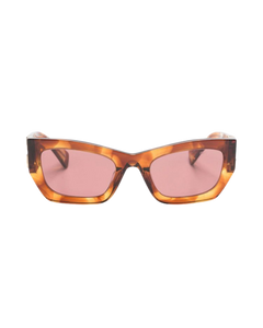 Miu Miu Rectangle Sunglasses Tobacco/Violet (0MU 09WS 11Q08S)