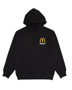 Palace x McDonald's Logo Hoodie Black