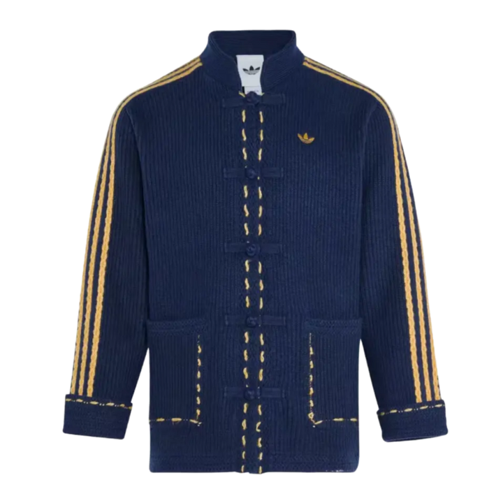 Adidas Originals Chinese New Year FW25 Knit Jacket Navy Blue