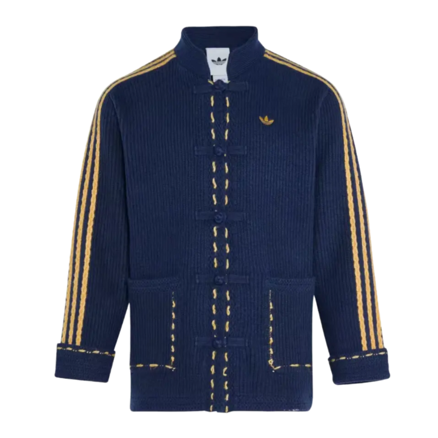 Adidas Originals Chinese New Year FW25 Knit Jacket Navy Blue