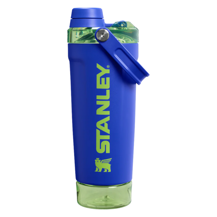 The Vitalize Shaker Bottle 20 OZ Cobalt Chartreuse