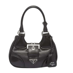 Prada Moon Padded Nappa-Leather Bag Black