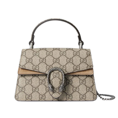 Gucci Dionysus Mini Top Handle Bag Beige/Ebony