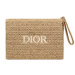 Dior Raffia Clutch