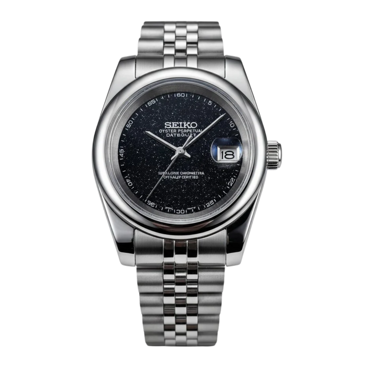 Seiko Galaxy Burst Dial Curved Bezel
