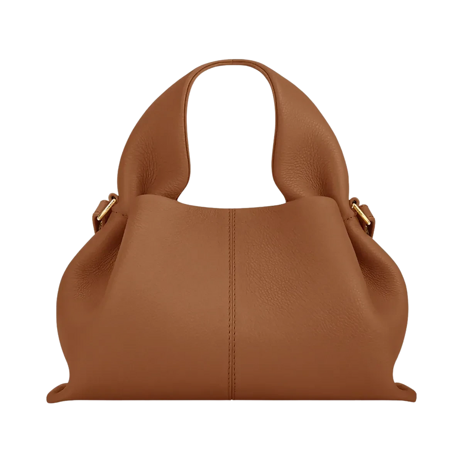 Polene Numero Neuf Mini Textured Camel