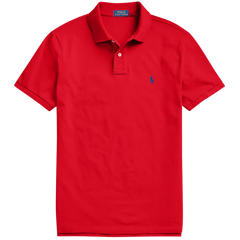 Polo Ralph Lauren Men Red Solid Cotton T-shirt