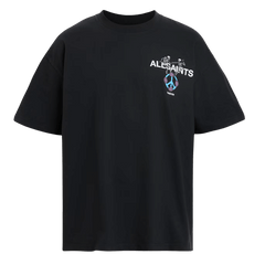 ALL SAINTS Reincarnate Short Sleeve Crew Neck T-Shirt  Washed Black