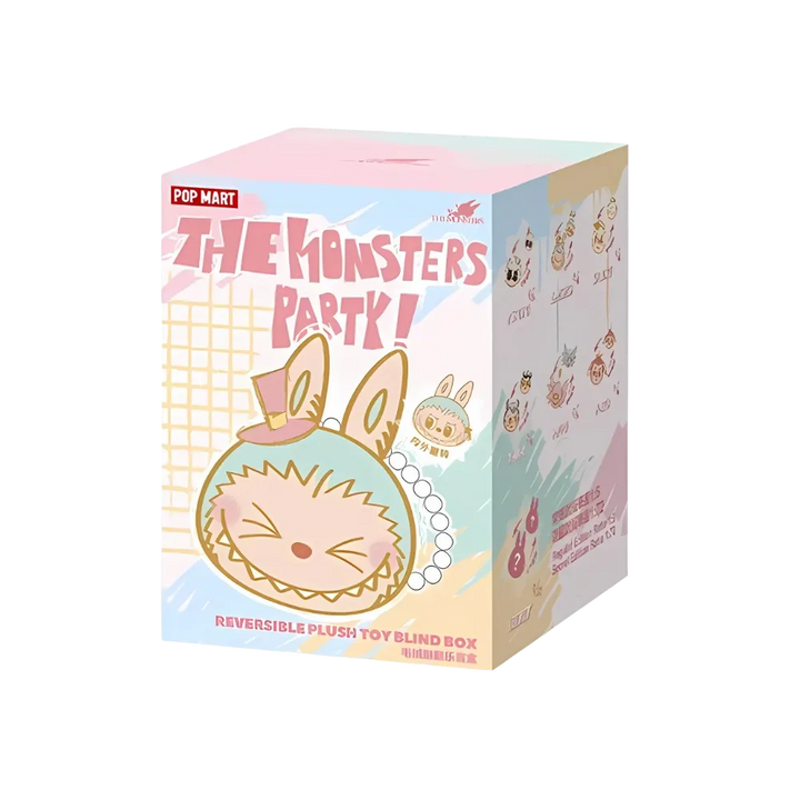 Pop Mart Labubu The Monster Party Series Reversible Plush Doll Blind Box