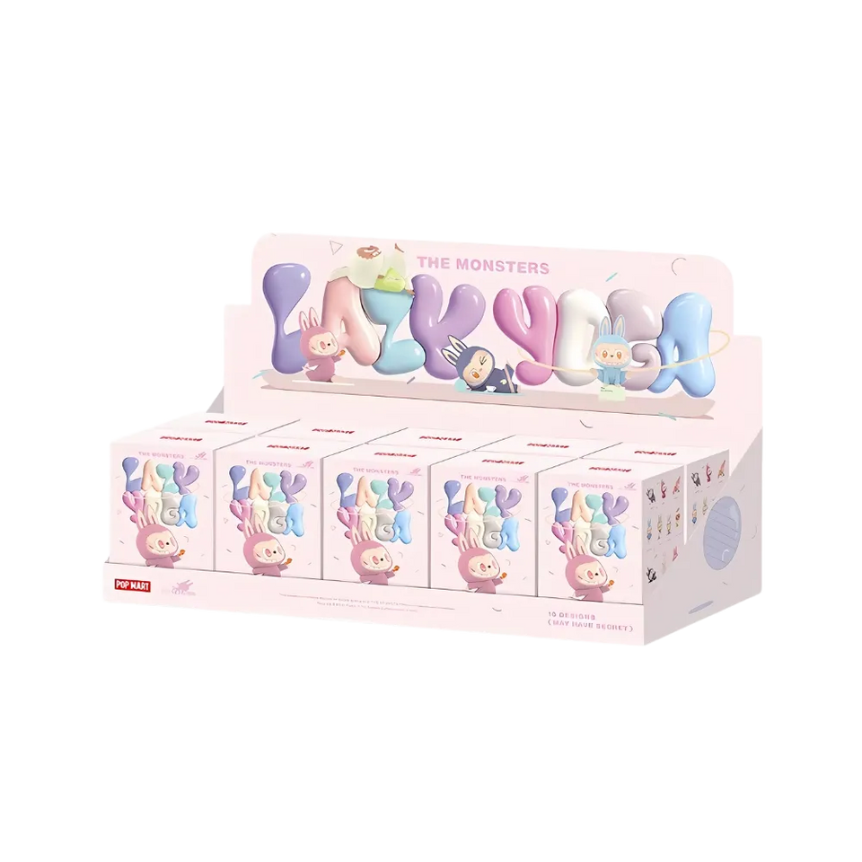 Pop Mart Labubu The Monsters Lazy Yoga Series Figures Sealed Case (10 Blind Boxes)