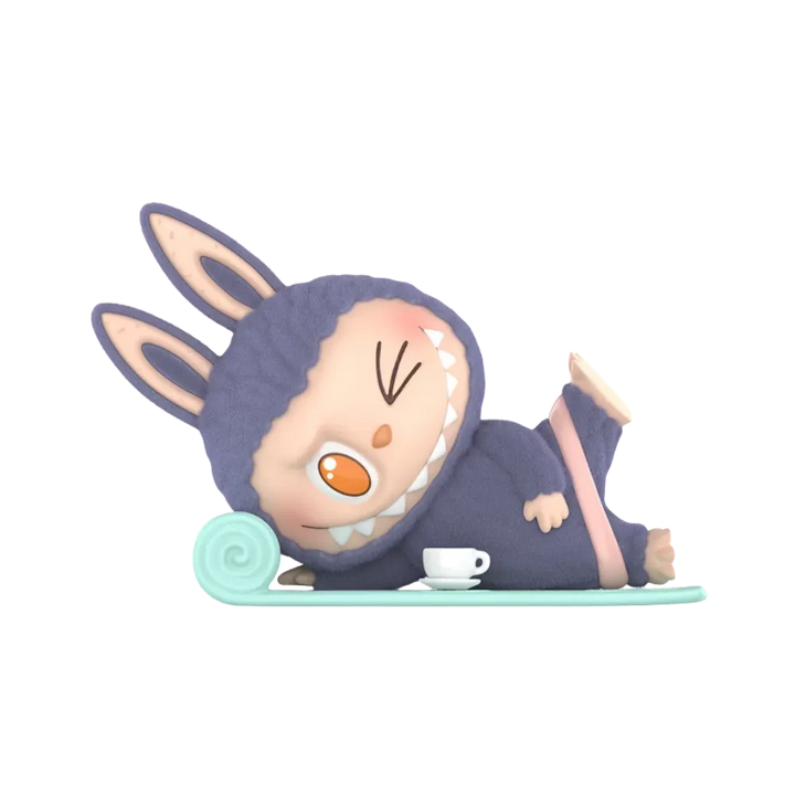 Pop Mart THE MONSTERS Labubu Lazy Yoga Series Americano Figure
