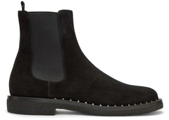 Valentino Garavani Suede Soul Rockstud Chelsea Boots Black