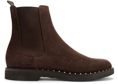 Valentino Garavani Suede Soul Rockstud Chelsea Boots Testa Di