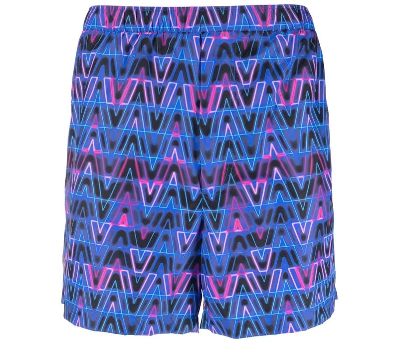 Valentino Neon V Swimshort Blue