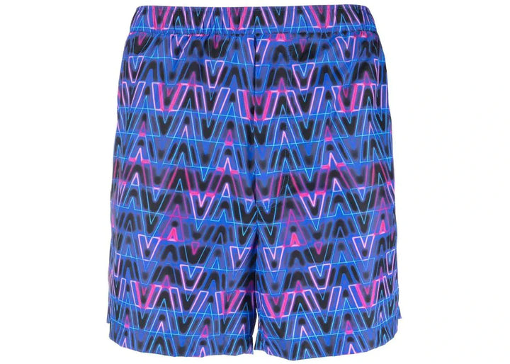 Valentino Neon V Swimshort Blue