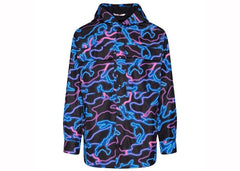 Valentino Printed Hooded Jacket Black
